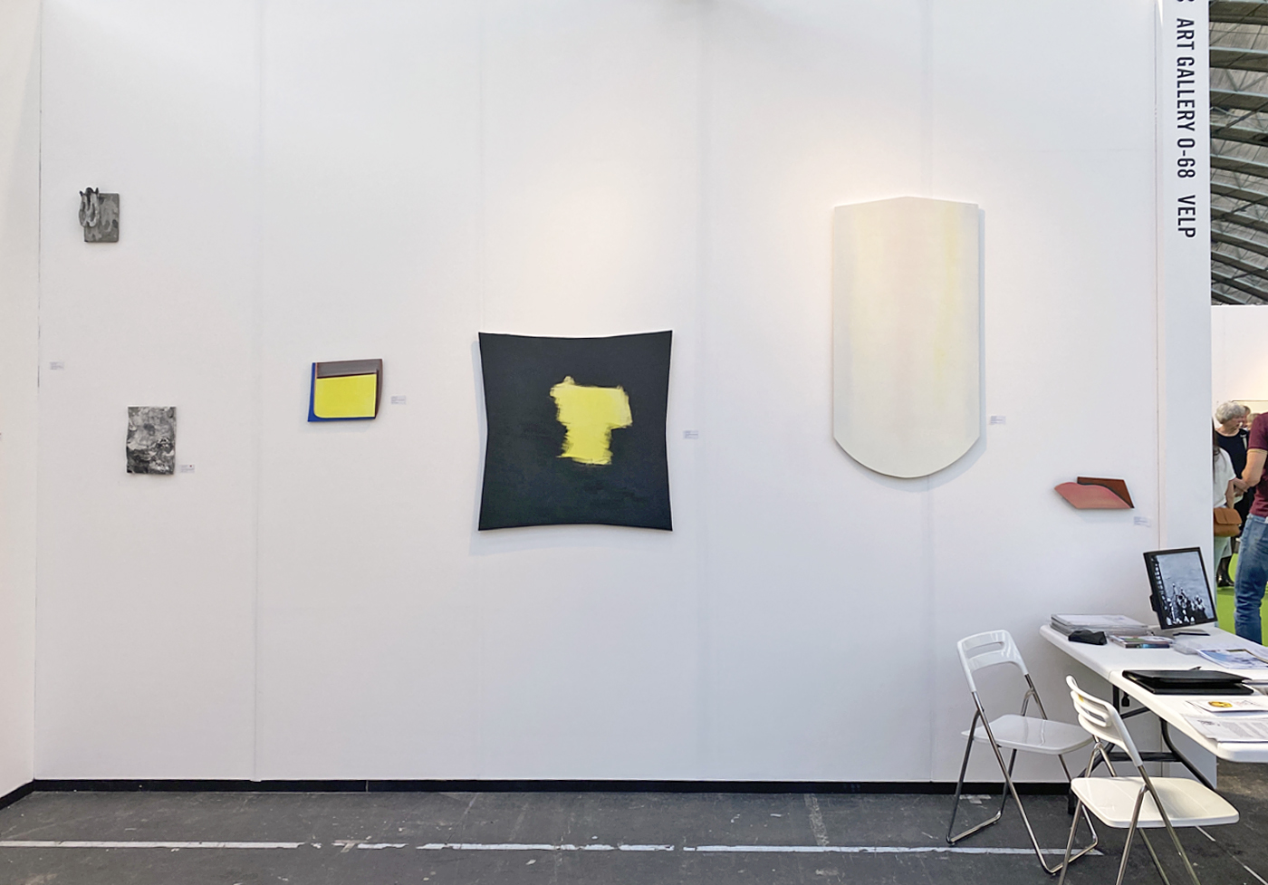 booth 59 Art Gallery o-68 with Marena Seeling [right] and Maaike Kramer [left]